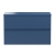 Hudson Reed Urban Wall Hung 2-Drawer Vanity Unit with Worktop 800mm Wide - Satin Blue