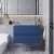 Hudson Reed Urban Wall Hung 2-Drawer Vanity Unit with Worktop 800mm Wide - Satin Blue