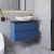 Hudson Reed Urban Wall Hung 2-Drawer Vanity Unit with Worktop 800mm Wide - Satin Blue