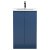 Hudson Reed Urban Floor Standing 2-Door Vanity Unit with Basin 2 Satin Blue - 500mm Wide