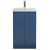 Hudson Reed Urban Floor Standing 2-Door Vanity Unit with Basin 3 Satin Blue - 500mm Wide