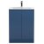 Hudson Reed Urban Floor Standing 2-Door Vanity Unit with Basin 2 Satin Blue - 600mm Wide