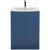 Hudson Reed Urban Floor Standing 2-Door Vanity Unit with Basin 4 Satin Blue - 600mm Wide