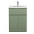 Hudson Reed Urban Floor Standing Vanity Unit with Basin 4 Satin Green - 600mm Wide
