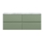 Hudson Reed Urban Wall Hung 4-Drawer Vanity Unit with Bellato Grey Worktop 1200mm Wide - Satin Green | Thumbnail Image