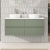 Hudson Reed Urban Wall Hung 4-Drawer Vanity Unit with Carrara Marble Worktop 1200mm Wide - Satin Green | Thumbnail Image