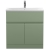 Hudson Reed Urban Floor Standing Vanity Unit with Basin 1 Satin Green - 800mm Wide