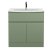 Hudson Reed Urban Floor Standing Vanity Unit with Basin 4 Satin Green - 800mm Wide