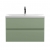 Hudson Reed Urban Wall Hung 2-Drawer Vanity Unit with Basin 1 Satin Green - 800mm Wide