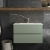 Hudson Reed Urban Wall Hung 2-Drawer Vanity Unit with Basin 2 Satin Green - 800mm Wide