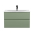 Hudson Reed Urban Wall Hung 2-Drawer Vanity Unit with Basin 4 Satin Green - 800mm Wide