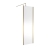 Hudson Reed Outer Framed Brushed Brass Wetroom Screen with Support Bar 760mm W x 1950mm H - 8mm Glass | Thumbnail Image