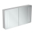 Ideal Standard 2-Door Mirror Cabinet with Bottom Ambient and Front Light 1230mm Wide - Aluminium