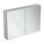 Ideal Standard 2-Door Mirror Cabinet 1000mm Wide - Aluminium