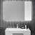 Ideal Standard Bathroom Mirror with Ambient Light and Anti-Steam 700mm H x 800mm W