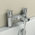 Ideal Standard Ceraflex Bath Shower Mixer Tap with Shower Kit - Chrome