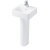 Ideal Standard Concept Cube Handrinse Basin and Full Pedestal 400mm Wide 1 Tap Hole