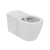 Ideal Standard Concept Freedom Elongated Rimless Wall Hung Toilet with Ring - White