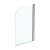 Ideal Standard Connect Round Top Radius Hinged Bath Screen 1410mm H x 820mm W - 5mm Glass | Thumbnail Image