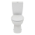 Ideal Standard Eurovit+ Close Coupled Toilet with 6/4 Litre Cistern - Soft Close Seat