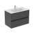 Ideal Standard Eurovit+ 800mm 2-Drawer Wall Hung Vanity Unit | Thumbnail Image