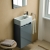 Ideal Standard Eurovit+ RH Wall Hung 1-Door Vanity Unit with Basin 350mm Wide - Mid Grey | Thumbnail Image