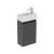 Ideal Standard Eurovit+ RH Wall Hung 1-Door Vanity Unit with Basin 350mm Wide - Mid Grey | Thumbnail Image