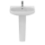 Ideal Standard I.Life A Basin and Full Pedestal 600mm Wide - 1 Tap Hole