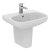 Ideal Standard I.Life A Basin and Semi Pedestal 550mm Wide - 1 Tap Hole