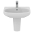 Ideal Standard I.Life A Basin and Semi Pedestal 550mm Wide - 1 Tap Hole