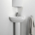 Ideal Standard I.Life A Corner Handrinse Basin with Full Pedestal 400mm Wide - 1 Tap Hole