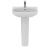 Ideal Standard I.Life A Basin and Full Pedestal 550mm Wide - 1 Tap Hole