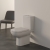 Ideal Standard I.Life A Rimless Close Coupled Toilet with Push Button Cistern - Standard Seat