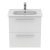 Ideal Standard I.Life A Wall Hung 2-Drawer Vanity Unit with Basin and Brushed Chrome Handle 640mm Wide - Matt White