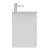 Ideal Standard I.Life A Wall Hung 2-Drawer Vanity Unit with Basin and Brushed Chrome Handle 640mm Wide - Matt White