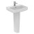 Ideal Standard I.Life B Basin and Full Pedestal 550mm Wide - 1 Tap Hole