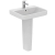 Ideal Standard I.Life B Basin and Full Pedestal 600mm Wide - 1 Tap Hole