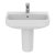 Ideal Standard I.Life S Compact Basin and Semi Pedestal 550mm Wide - 1 Tap Hole