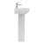 Ideal Standard I.Life S Compact Basin and Full Pedestal 550mm Wide - 1 Tap Hole