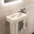 Ideal Standard I.Life S Compact Basin and Full Pedestal 450mm Wide - 1 Tap Hole | Thumbnail Image