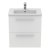 Ideal Standard I.Life S Compact Wall Hung 2-Drawer Vanity Unit with Basin and Brushed Chrome Handle 600mm Wide - Matt White