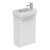 Ideal Standard I.Life S Guest RH Wall Hung 1-Door Vanity Unit with Basin and Brushed Chrome Handle 450mm Wide - Matt White