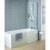 Ideal Standard Tempo Arc Shower Bath Right Handed 1700mm x 700mm/800mm 0 Tap Hole