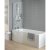 Ideal Standard Tempo Arc Shower Bath Left Handed 1700mm x 700mm/800mm 0 Tap Hole