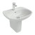 Ideal Standard Tesi Basin and Semi Pedestal 500mm Wide 1 Tap Hole