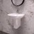 Ideal Standard Tesi Basin and Semi Pedestal 500mm Wide 1 Tap Hole