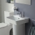 Ideal Standard Tesi Deck Mounted Mini Basin Mixer Tap Without Waste - Chrome | Thumbnail Image