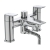 Ideal Standard Tesi Pillar Mounted Bath Shower Mixer Tap with Shower Set - Chrome | Thumbnail Image
