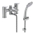 Ideal Standard Tesi Pillar Mounted Bath Shower Mixer Tap with Shower Set - Chrome | Thumbnail Image