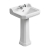 Ideal Standard Waverley Classic Basin and Full Pedestal 560mm Wide 1 Tap Hole